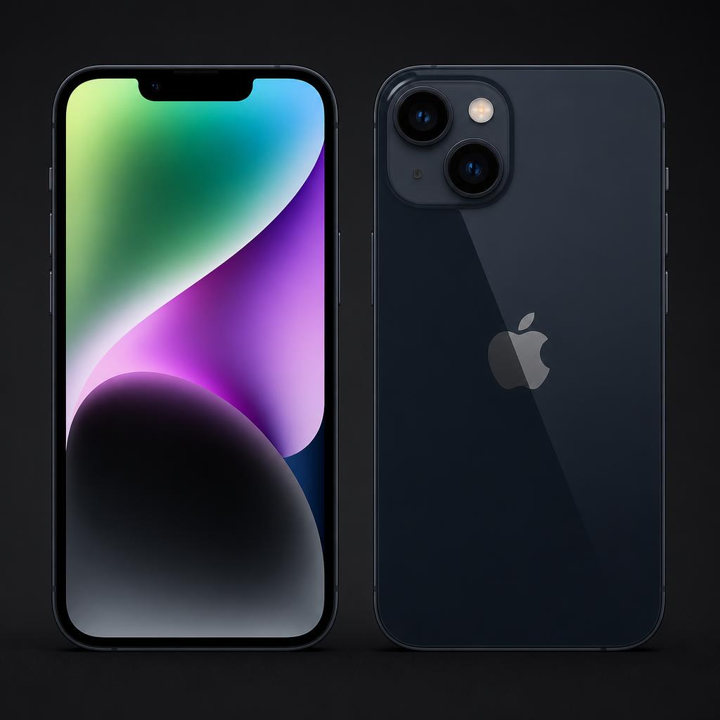 iPhone 14 128GB Midnight CPO Bundle — Phone + Screen Protector + Cover